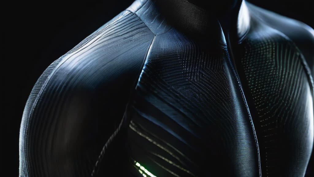 Close-up of high-tech motion capture technology used for virtual idols.
