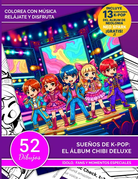 Portada en español: Sueños de K-Pop, El álbum Chibi Deluxe